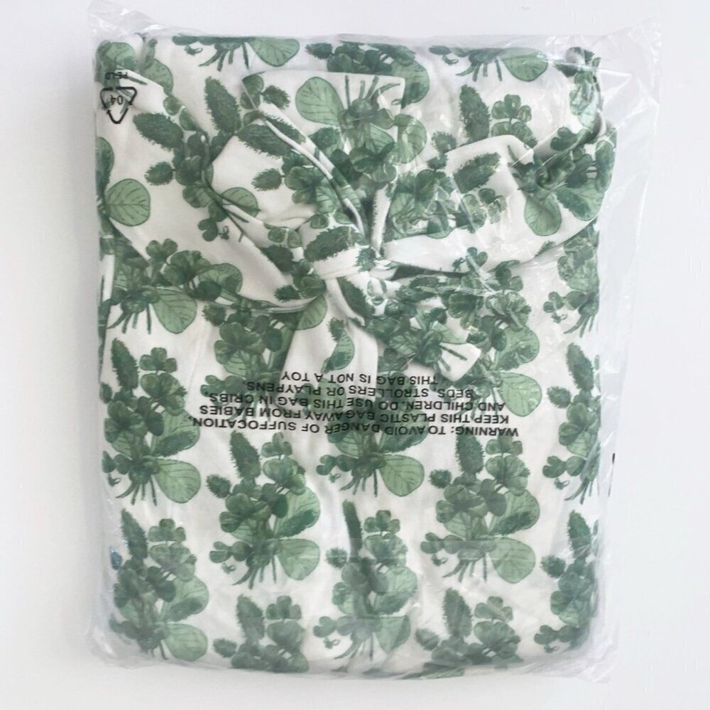 Kate Quinn Green Leaf Print Robe - Picture 5 of 5